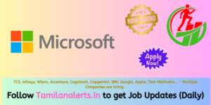 Microsoft Off Campus Drive - Tamilanalerts.in