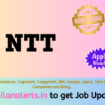 NTT Off Campus Drive - Tamilanalerts.in