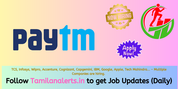 Paytm Off Campus Drive - Tamilanalerts.in