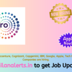 Wipro Off Campus Drive - Tamilanalerts.in